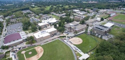 Aerial shot of esball官方网 大学